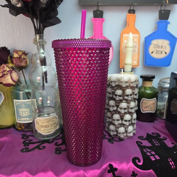 Starbucks 24oz Studded Purple Logo Tumbler - Picture 3 of 7